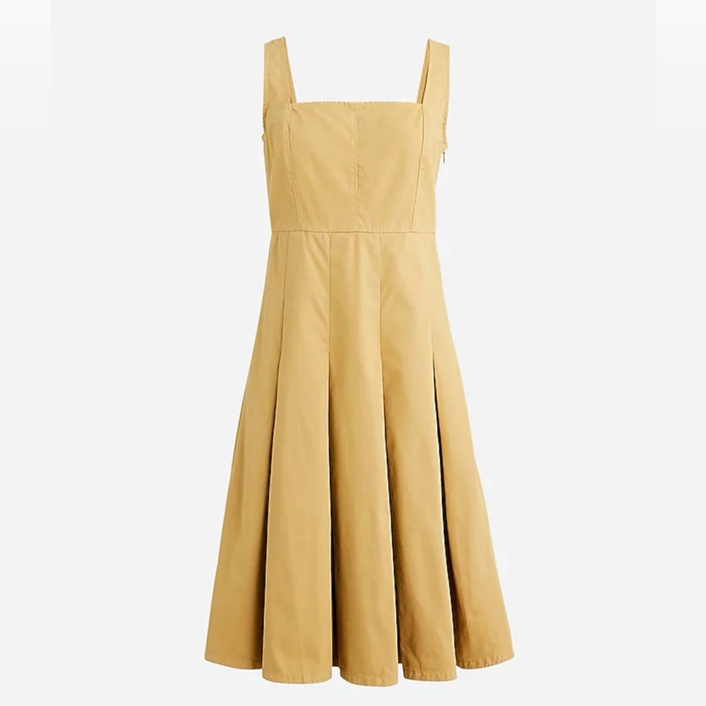 J.CREW NWT Pleated dress
Chino A Line Knee Length
Honey Brown Size 12